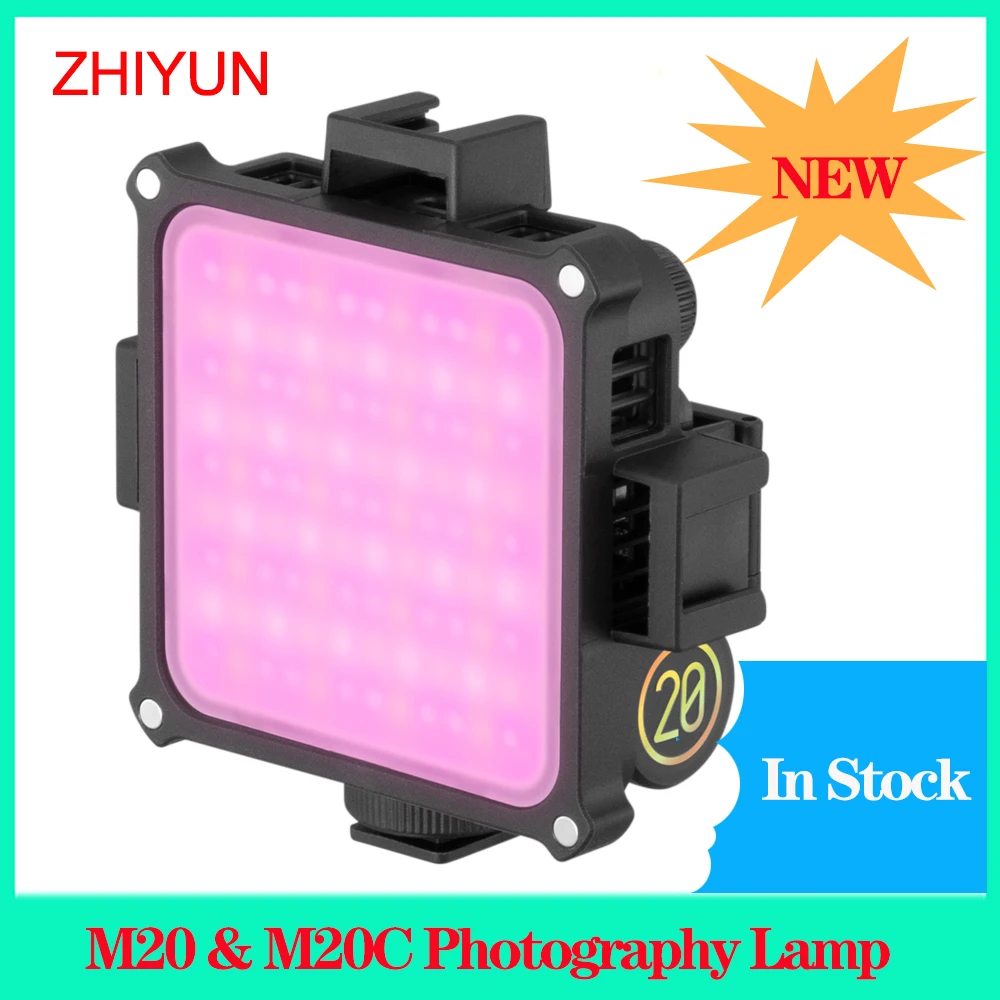 

ZHIYUN FIVERAY M20 M20C Professional Photography Lamp 2500K-10000K 20W COB Pocket Fill Light For Camera Mobile Lighting