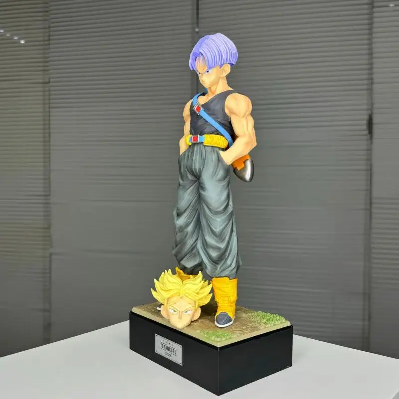 Dragon Ball Infinite Z Fighters Trunks Double Head Sculpt Anime Figure Statue Model Desktop Ornament Wholesale for Collectors