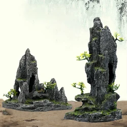 Aquarium Decoration Resin Ornaments Fish Tank Landscaping Ornamental Rockery Simulation Resin Craft Explosion Rock Ornaments