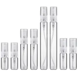 50 adet 10ml 5ml 3ml 2ml parfüm şişesi taşınabilir cam doldurulabilir sprey şişe Atomizer konteyner kadın parfüm pompası seyahat B