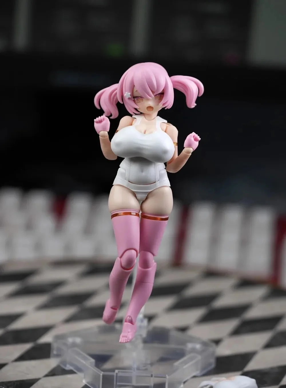 Em estoque sh 1/12 mu083 soldado deusa dispositivo resina gk puni mofu gato coelho maiô modificação modelo de brinquedo de alta qualidade