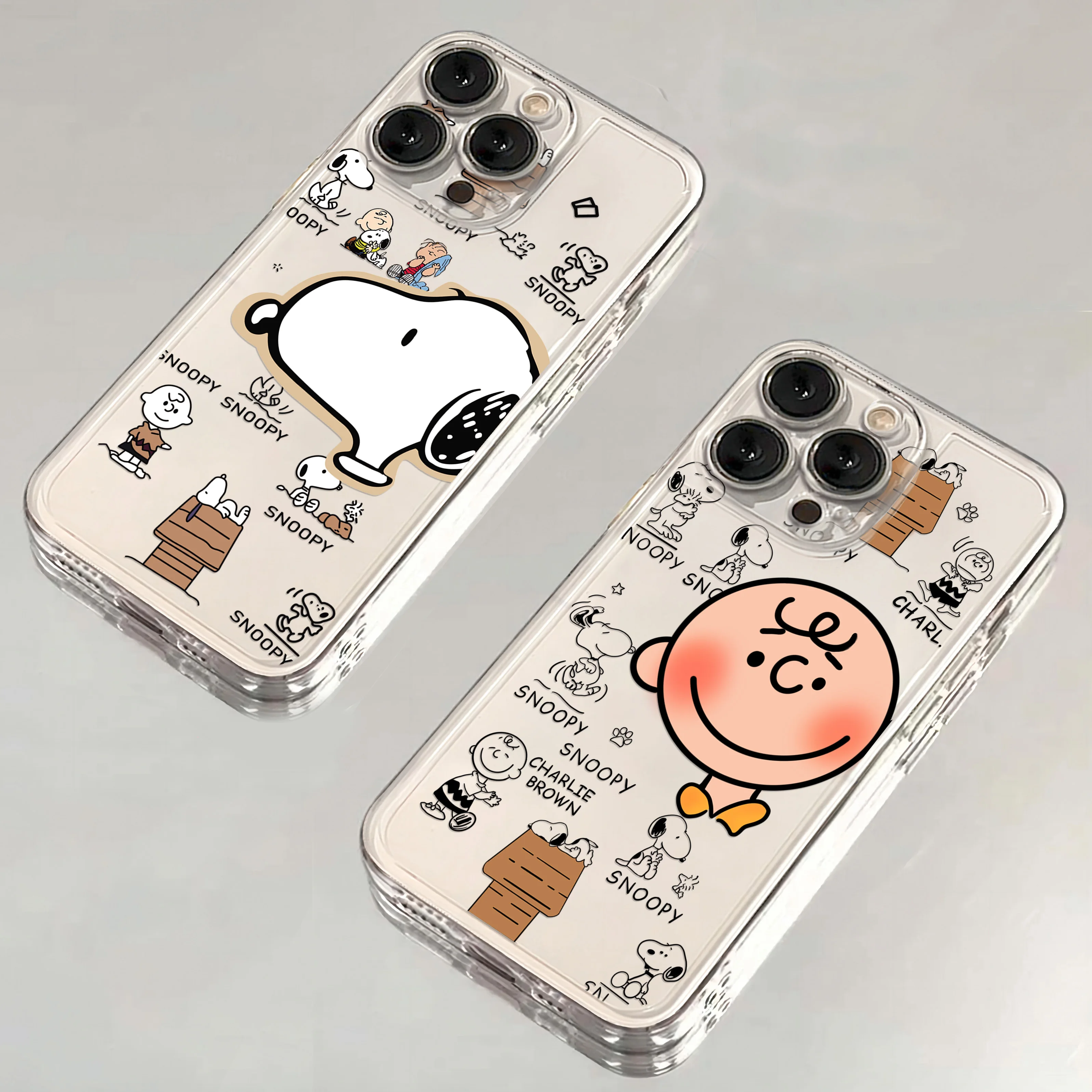 Cute Snoopys cover Phone Case For Samsung S25 S24 S23 S22 S21 S20 S10 FE Note20 Note10 Plus Ultra Lite 5G Clear Soft TPU Cover