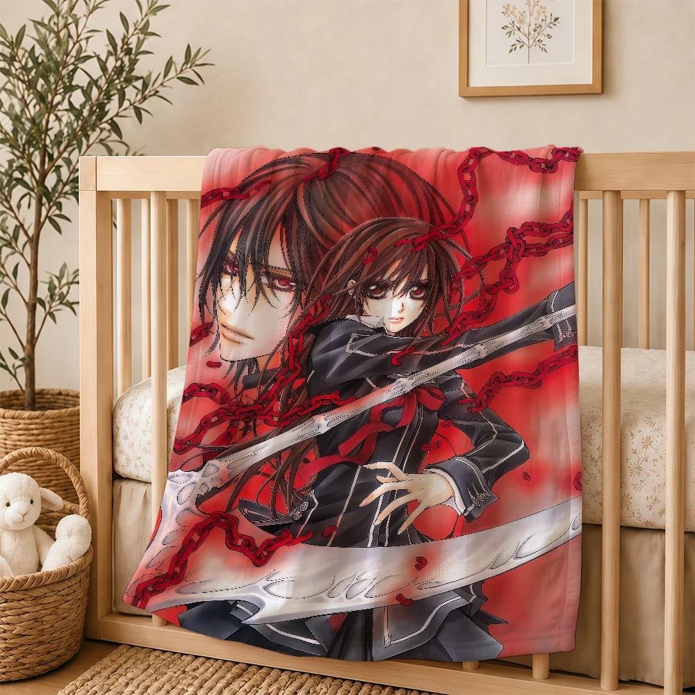 Anime Vampire Knight Blanket For Soft Warm Knee For Bedroom Living Room Bed Sofa Camping Picnic Office Gift