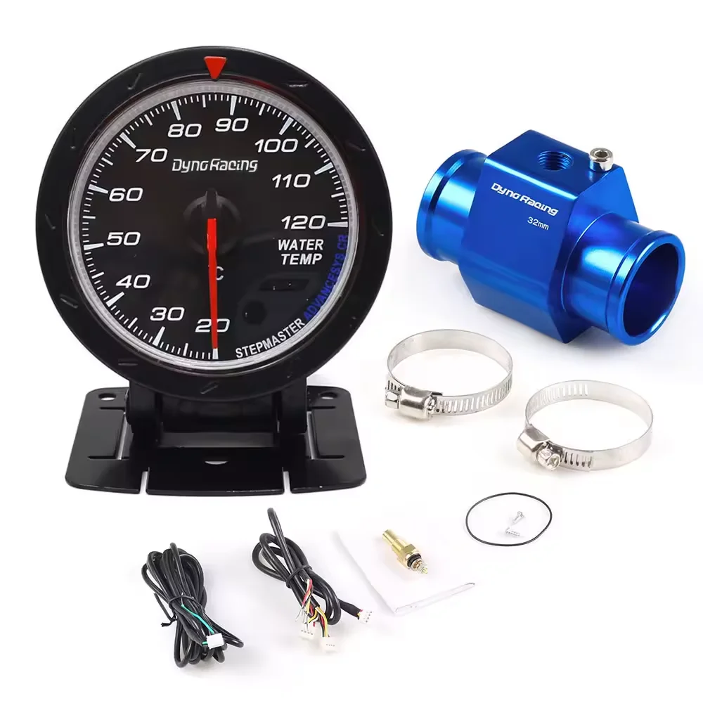 Hot 60MM 12VCar Water Temperature Gauge 20-120 Celsius With Water Temp Joint Pipe Sensor Adapter 1/8NPT