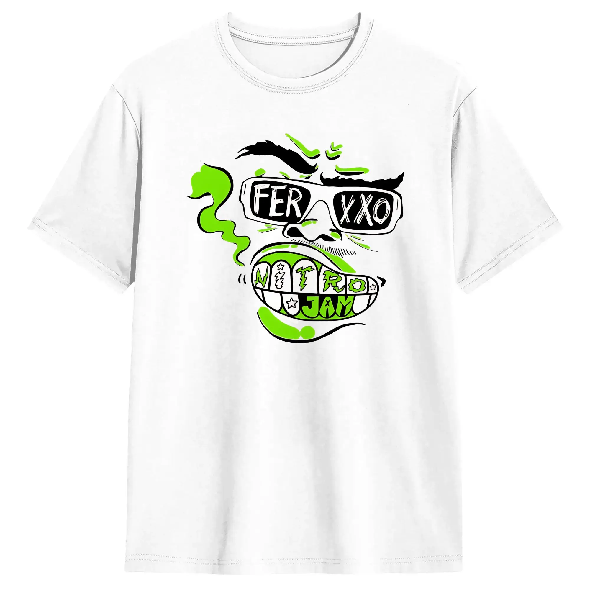Feid Ferxxo Nitro Jam Tour T Shirts Men 100% Cotton Leisure T-Shirts Crewneck  Tees Short Sleeve Tops Plus Size