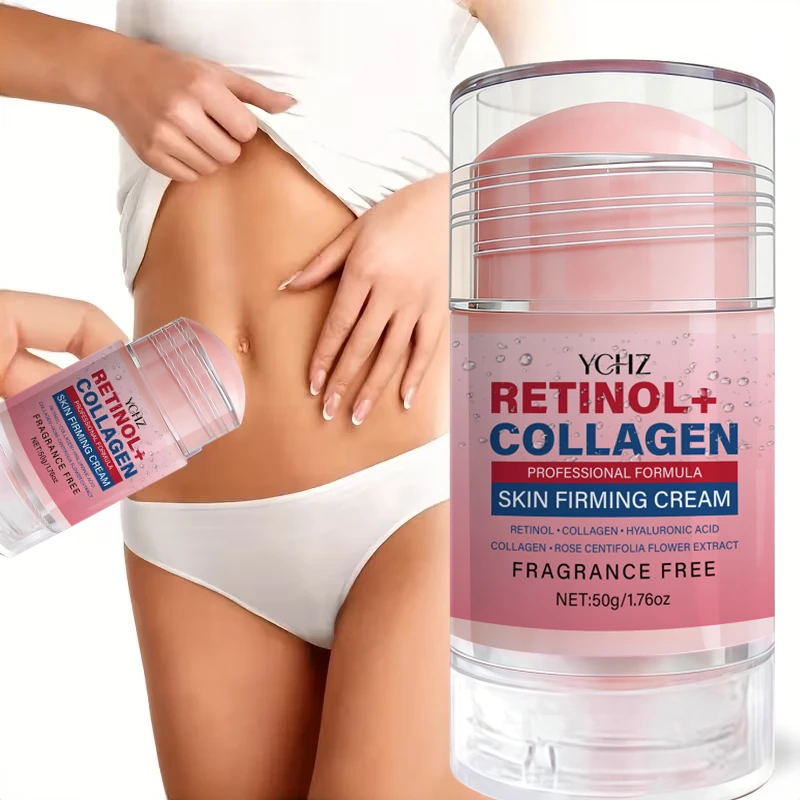 Retinol Collagen Moisturizing Stick, Containing Hyaluronic Acid and Vitamin E, Can Be Used Day and Night to Improve Skin Elasticity and Provide Long-Lasting Hydration and Nourishment.