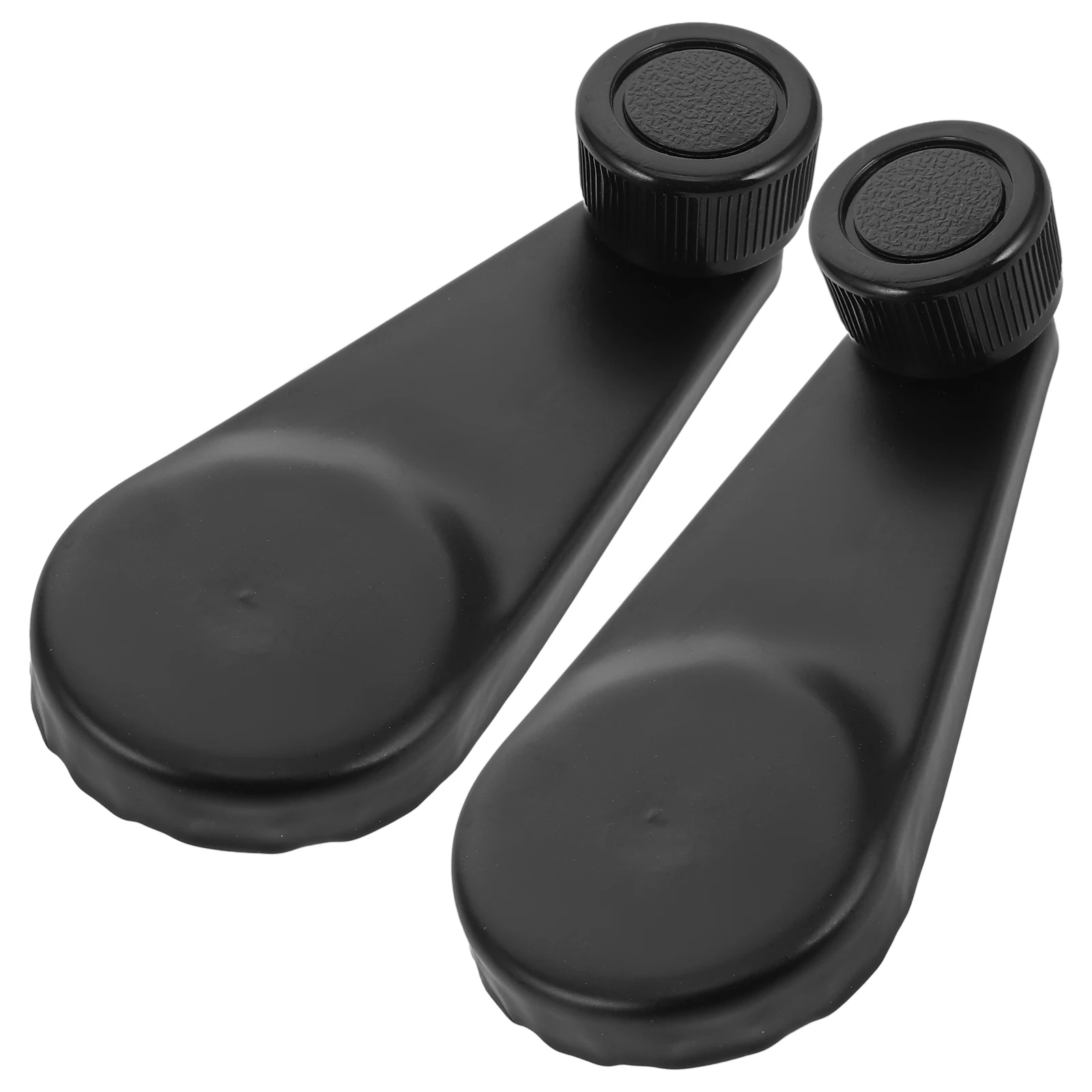 

2pcs Car Window Crank Handle Replacement Universal Metal Door Winder Durable Easy Installation Grey Automotive Accessories