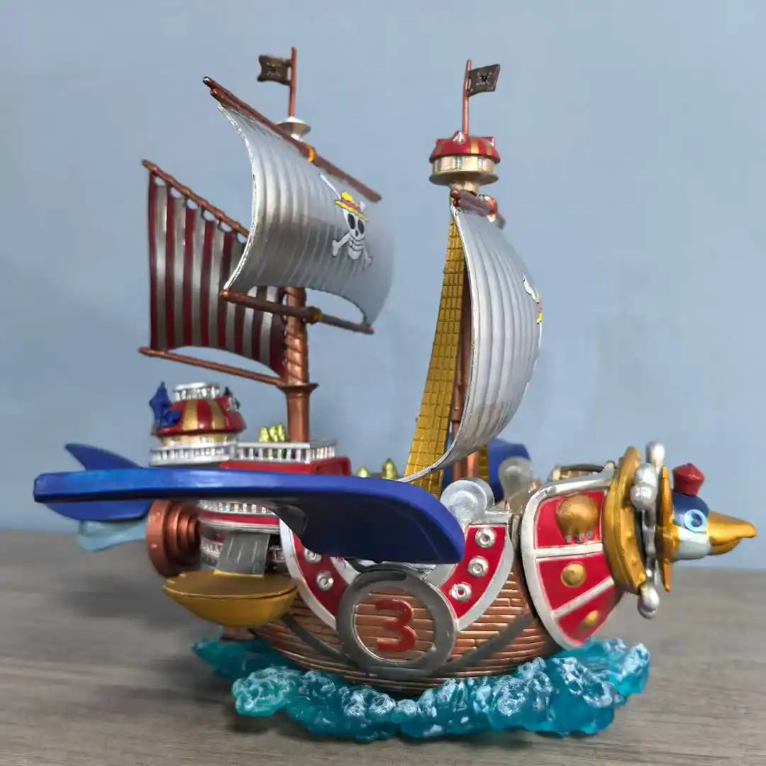 20 センチメートルアニメワンピース海賊ボート海賊船サウザンドサニー号フランキールフィ PVC GK アクションフィギュア像モデル子供のおもちゃ人形ギフト