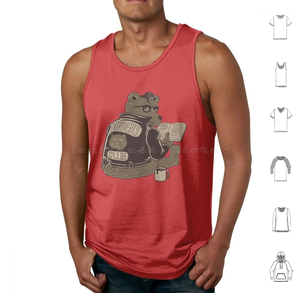 Introverts Club Camisetas sin mangas Chaleco sin mangas Diseño personalizado Barato Tobias Fonseca Tobe Fonseca Diseño Diseños geniales Tshrits divertidos