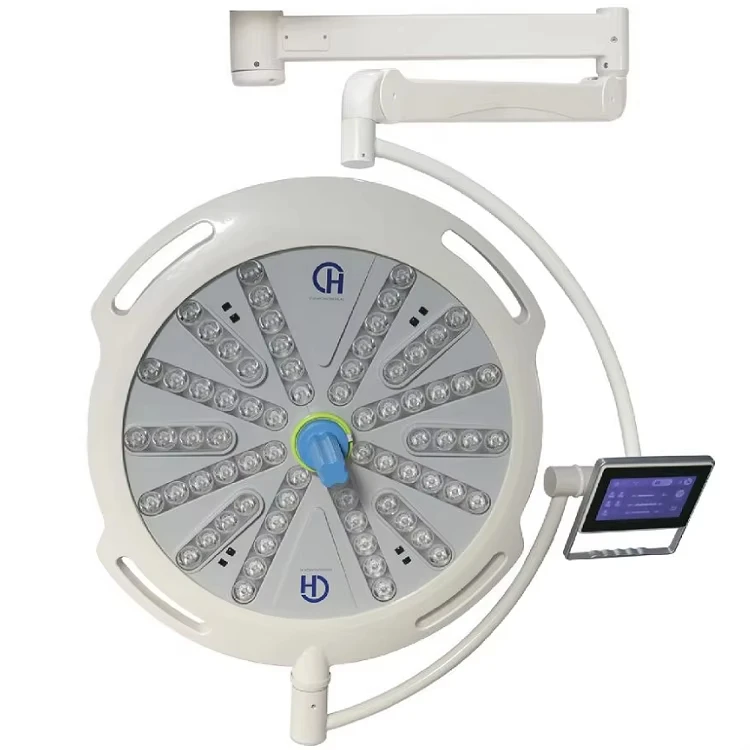 High-End LED Surgical Shadowless Lamp Disc Style Operating Light Latest Electric Power Source Durable Plastic Metal Material