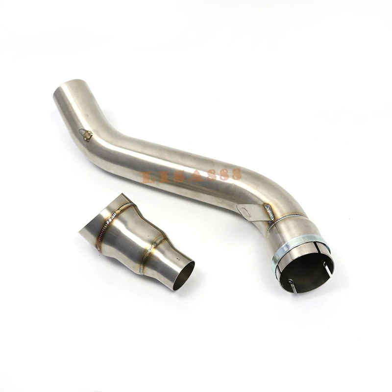 Motorcycle Exhaust Modified 60mm interface Middle Link Pipe Slip On For HONDA CB650F CBR650F 2014-2018 CB650R CBR650 2019-2022