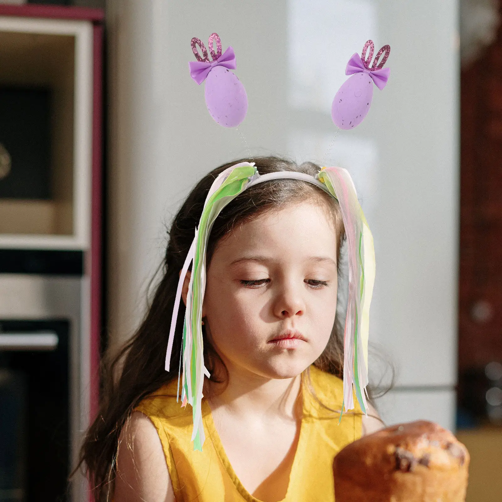

Bunny Ear Egg Headband Easter Hair Decoration Adjustable Size Festival Hairband Cute Party Hair Accessories