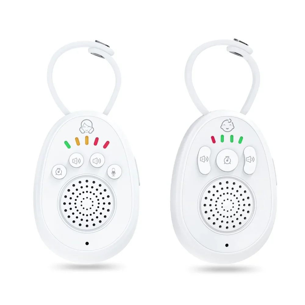 ABM01 Wireless Baby Monitor 2.4GHz Audio Small Portable Baby Phone Monitor Two-Way Audio Function Intercom Rechargeable Battery