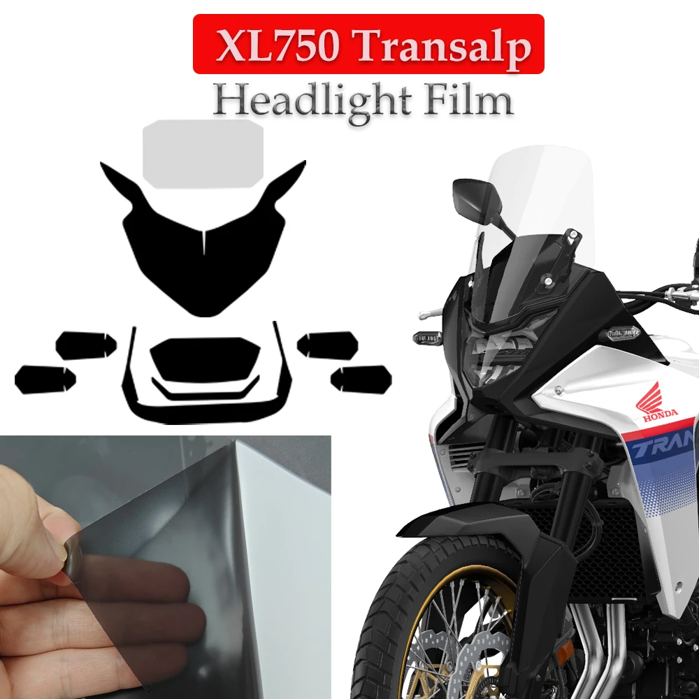 LED Film For HONDA XL750 Transalp TPU Headlight Taillight Film Front Rear Light stickers Smoked Protective Film  XL 750 kit 2024