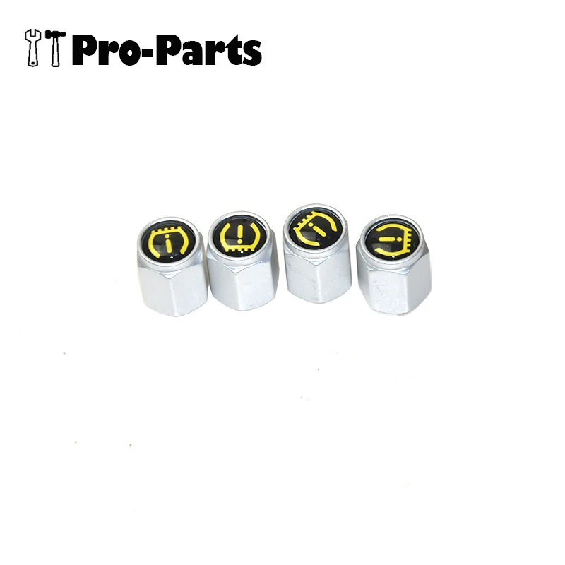 4Pcs TPMS Tire Valve Cap Inflatable Mouth with Anti Leak Car wheel Accessories Aluminum