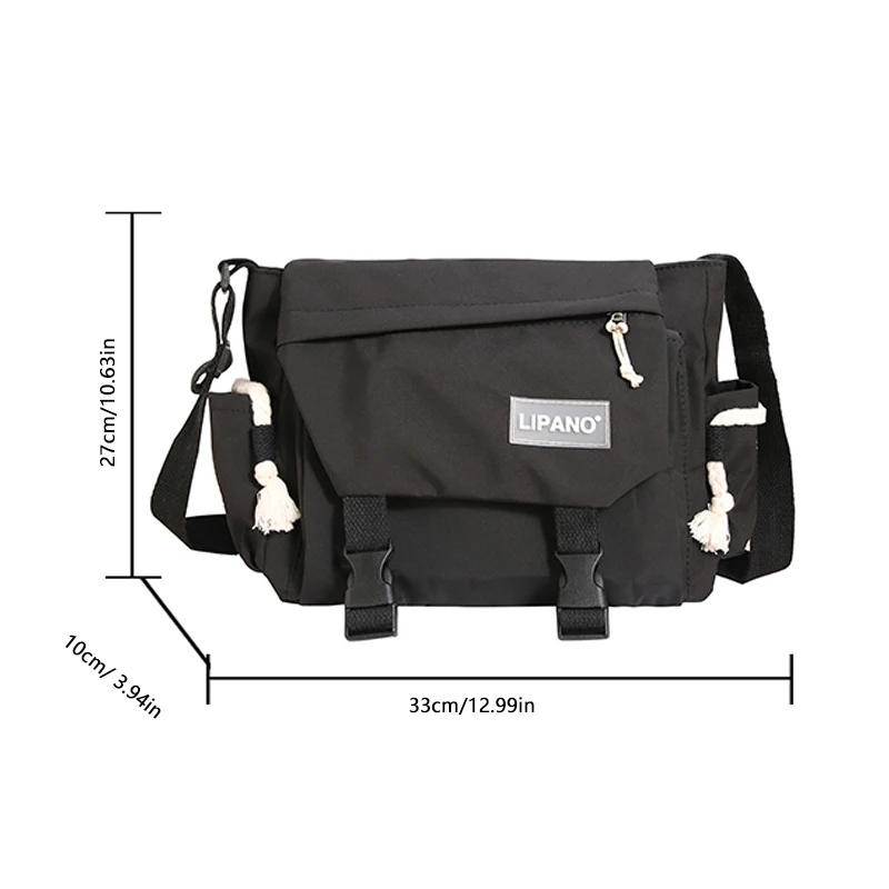 New Handbag Shoulder Bag Large Capacity Messenger Bag Youth Messenger Bag Student Schoolbag