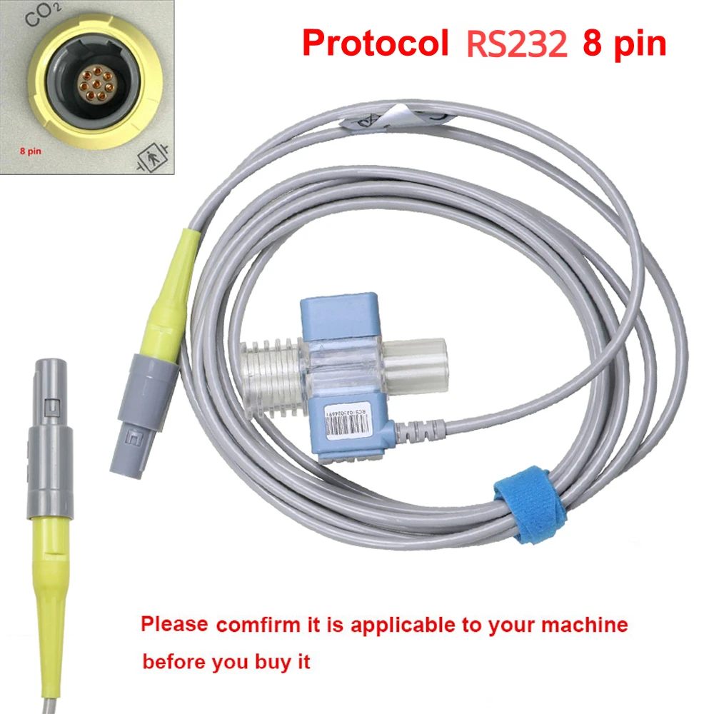 CONTEC CO2-M02 Mainstream Capnography Sensor EtCO2 Modular for CMS6000 CMS8000 CMS7000 CMS9200 Patient Monitor