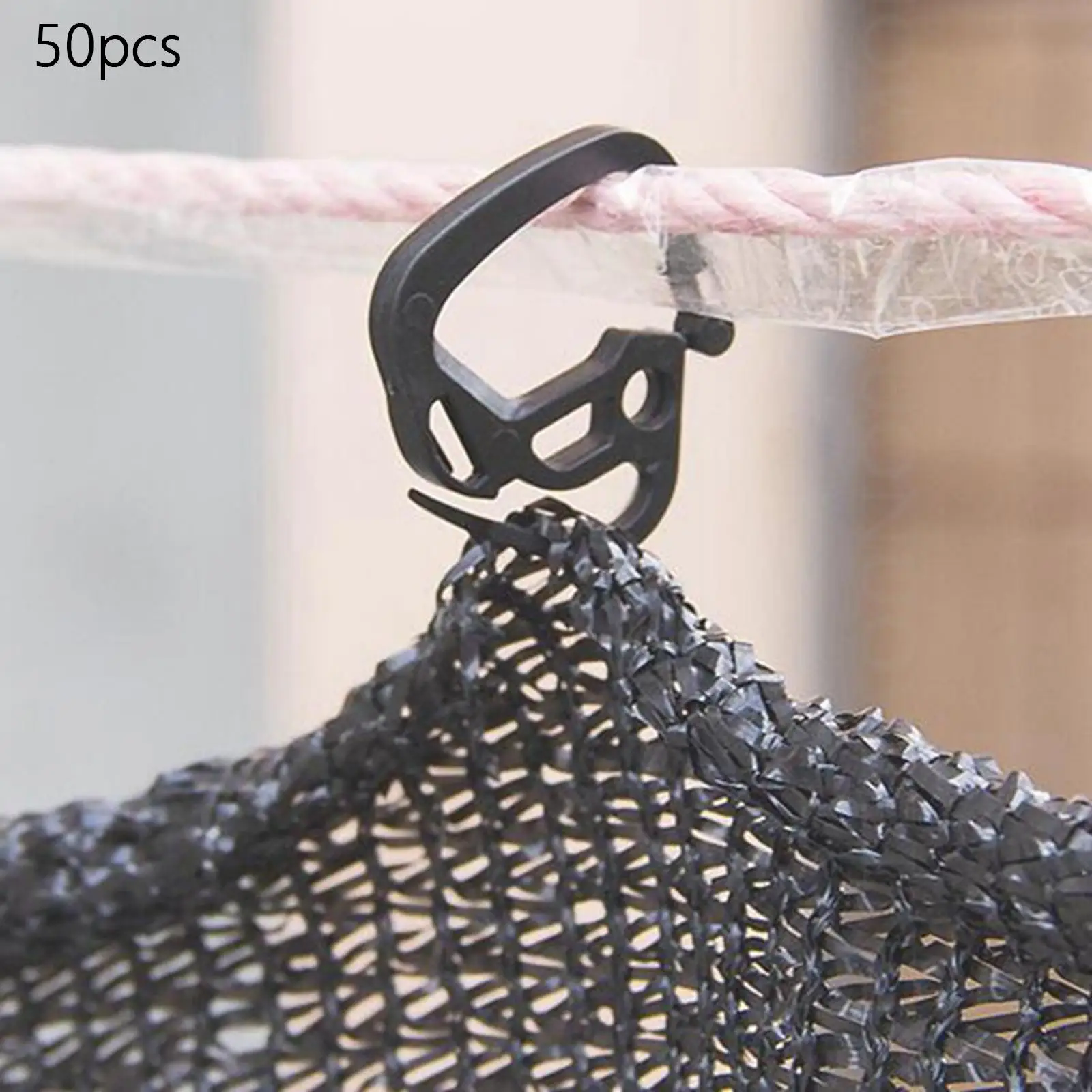 50 Pieces Shade Net Hook Clips Greenhouse Tent Reusable Heavy Duty Tarp Clips