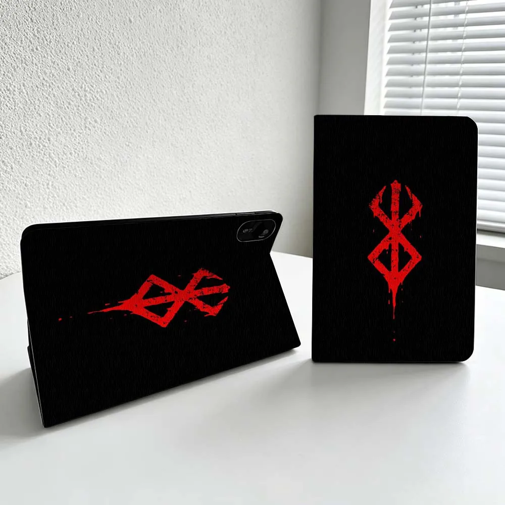 B-Berserk Anime Deluxe Logo For Xiaomi Redmi Mi Pad 8 7 6 5 4 2 SE K Pro Max Ultra Poco Pad Soft Inch Tablet Case Cover