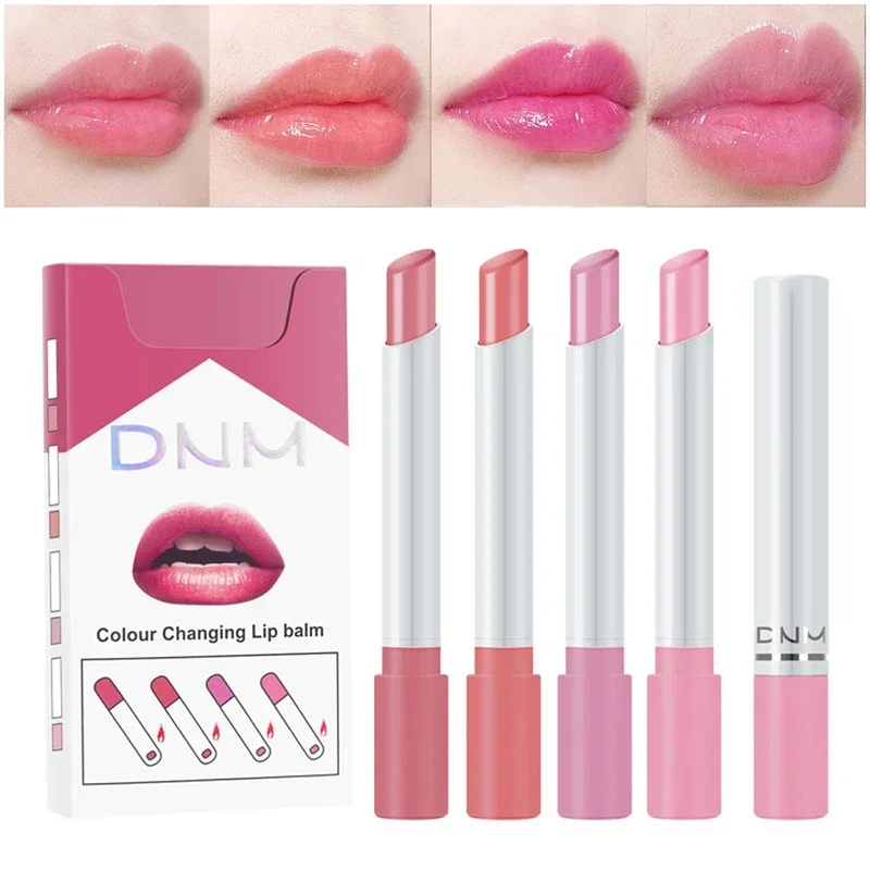 4 Colors Makeup Lipstick Cosmetics Lipstick Set Lip Tint Lip Gloss Waterproof Matte Long Lasting Make Up Pomade