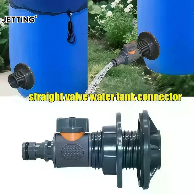 Tank Adapter 1/2-inch Tank Connector With Irrigation Valve Suitable For Garden Maintenance And Water Storage Tanks