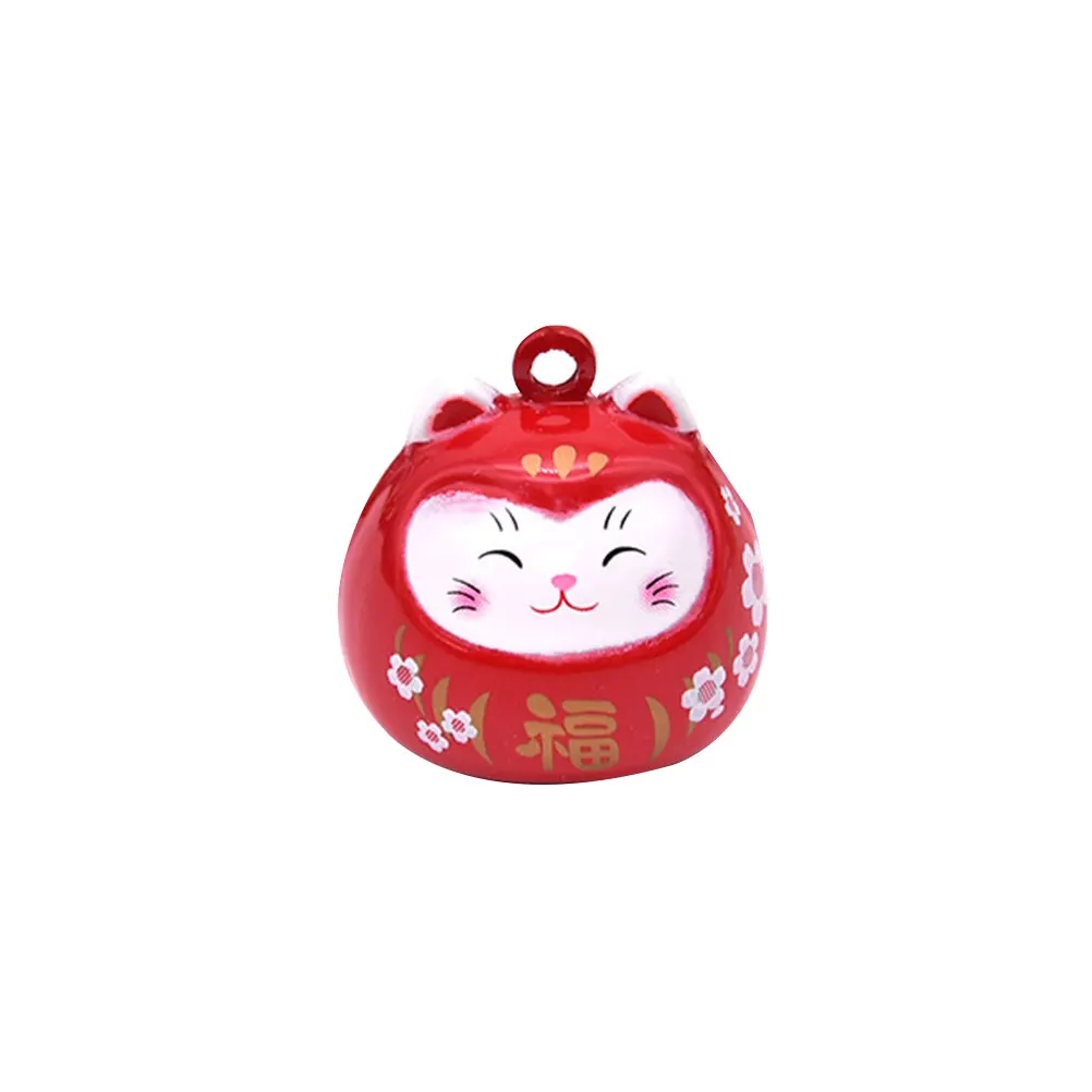 

Lucky Cat Small Bells Light Blue Portable Hanging Decor For Diy Keychain Bracelet Costume Japanese Style Fortune Bell Seal