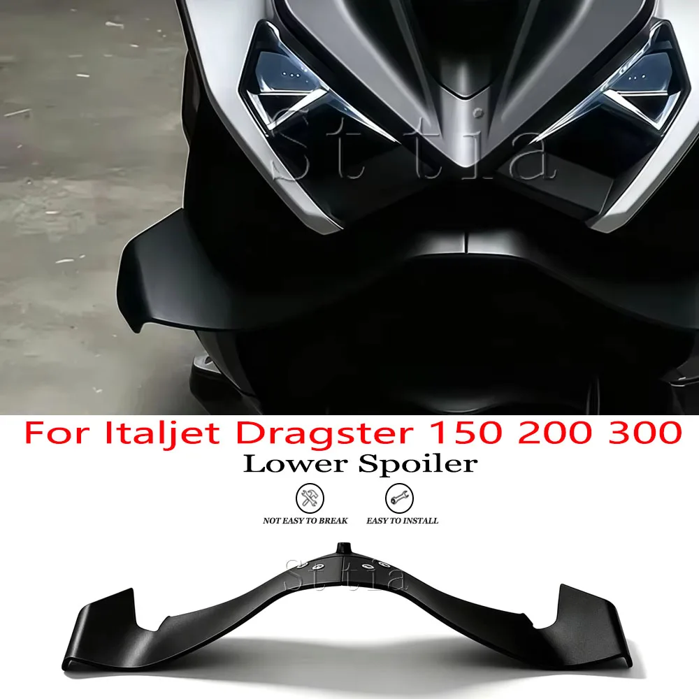 For Italjet Dragster 150 200 300 Front wing Lower spoiler lower lip GP WING FRONTAL SPOILERS Italjet Dragster accessories