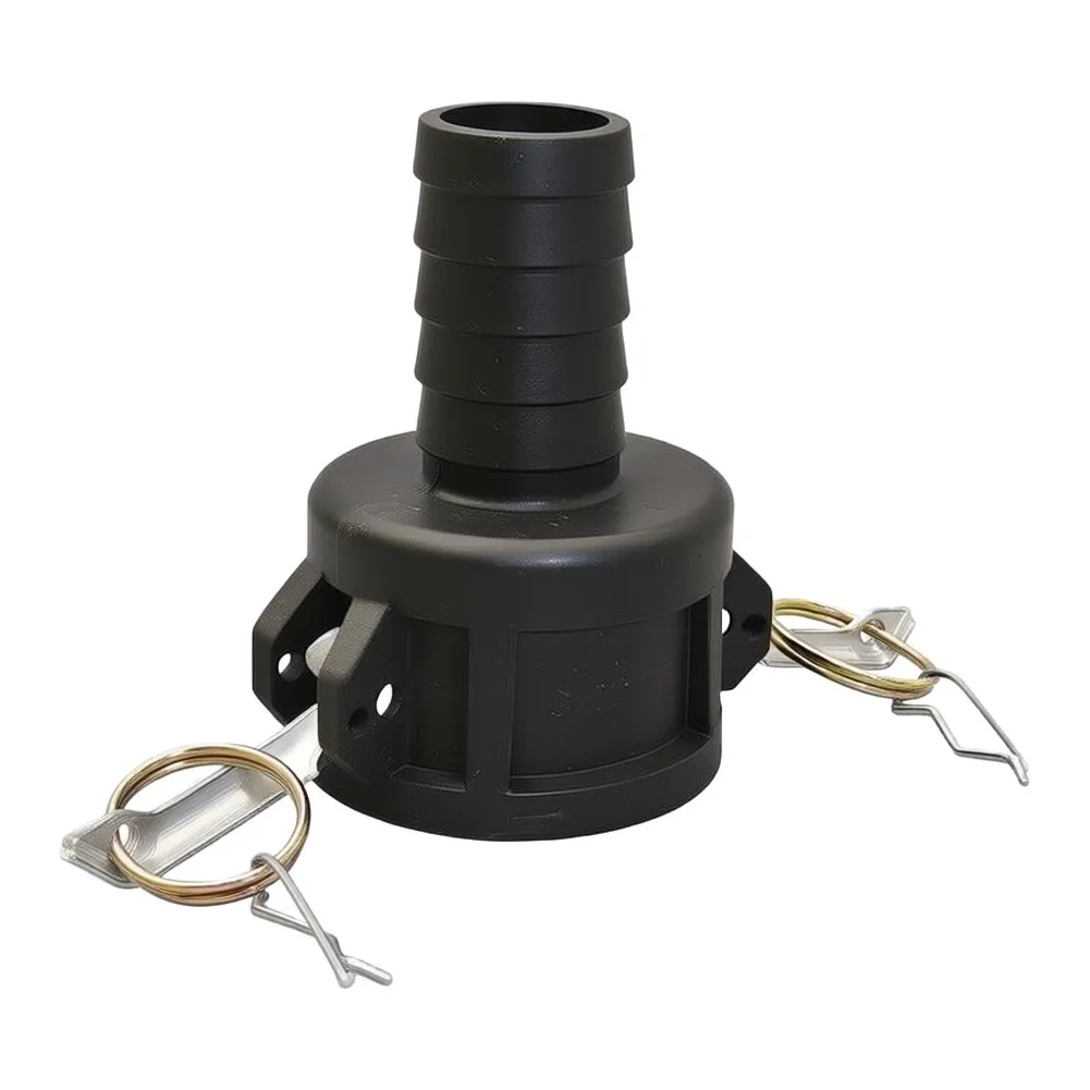 2 Inch For IBC Tote Drain Fitting with Camlock System Compatible with Common For Garden Hose Threads and Tank Outlets