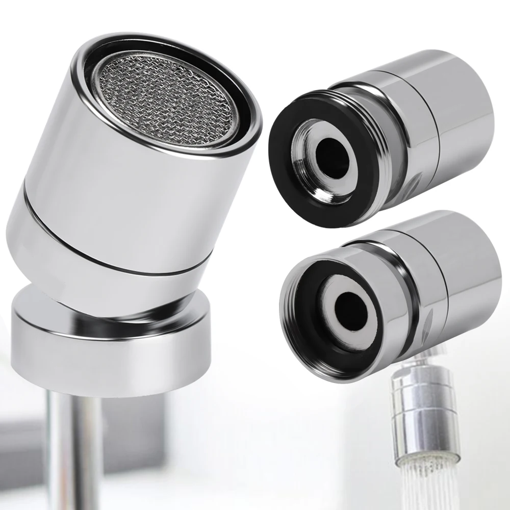 360 Degree Bathroom Swivel Brass Water Saving Tap Faucet Aerator Sprayer Sink Aerator Tap Nozzle Home Hardware Kitchen Supplies