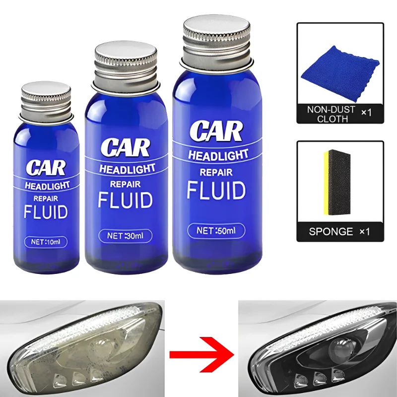 Car Headlight Repair Liquid Lens Cleaner Polishing Anti-scratch Maintenance Kit Headlight Assembly Refurbished Agent Accessory