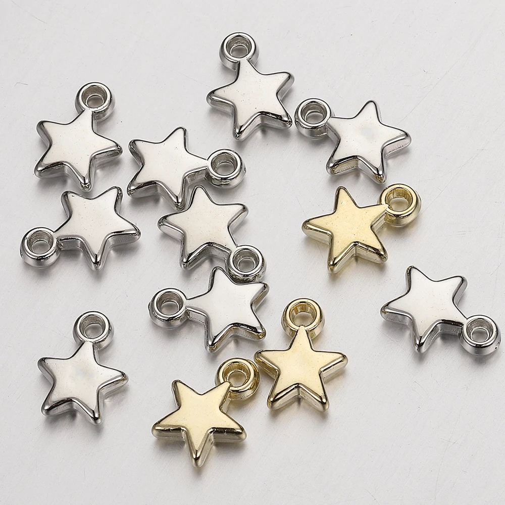 100Pcs Acrylic Beads Charms for Jewelry Making