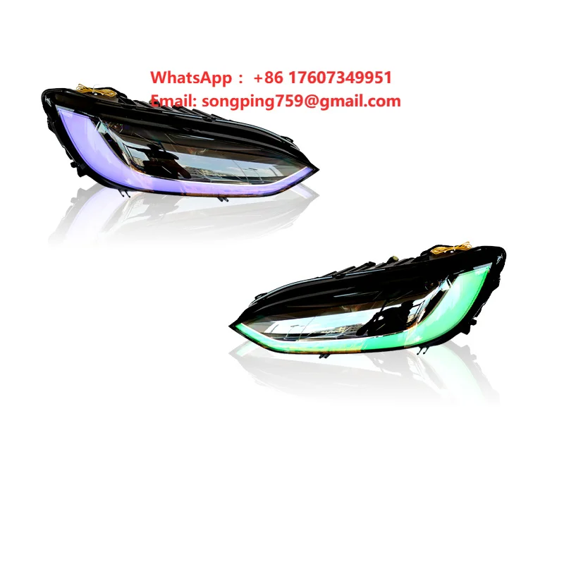 For Hot Seller Phone APP Control  for Tesla Model X Magic Color LED Headlights 200+ Modes Owners Reliable