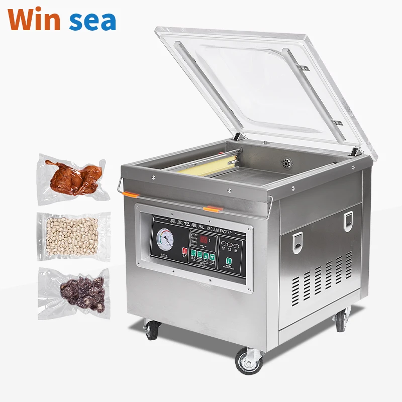 Dz-400 Commercial Table Top Vacuum Packing Machine Chamber Sealer for Food Stainless Steel Body 110V/220V Compact Design
