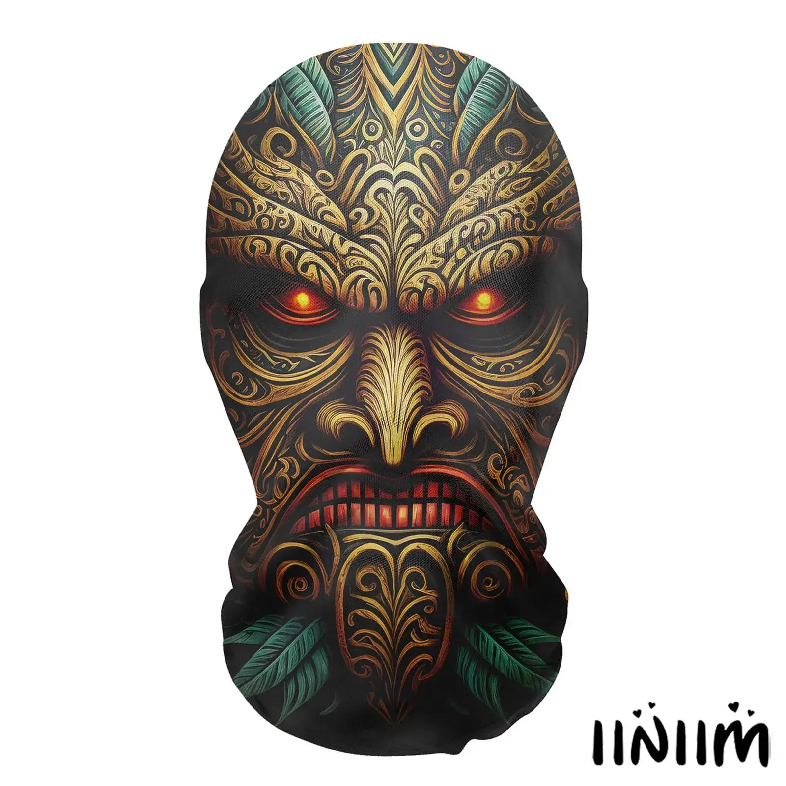 

Unisex Kids Adults Breathable Mesh Headgear Full Face Mask with Spooky Skull Or Animal Designs for Cosplay And Halloween Events
