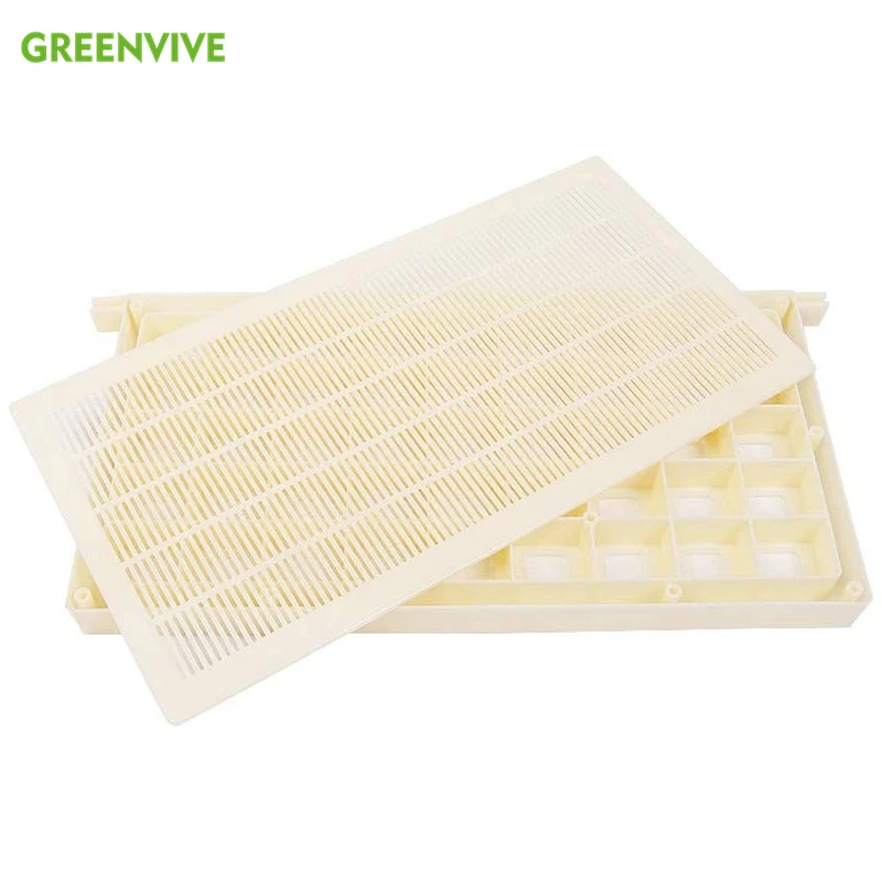 

Plastic Queen Bee Cage Frame Queen Rearing Beehive Queen Bees Storer Frame Style Queen for Queen Bee Storage and Transportation