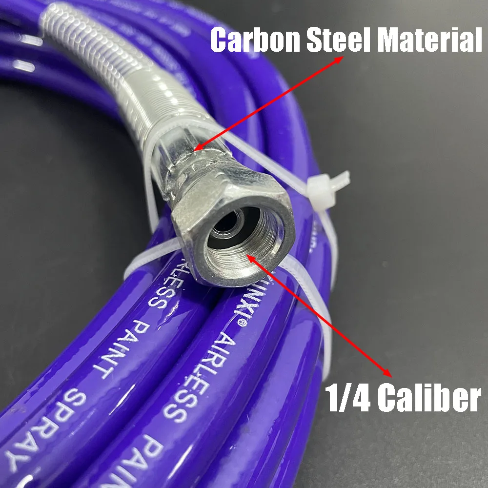 1/4BSP безвоздушный распылительный шланг, Двухслойное волокно T-ube, рабочее давление 7250PSI, распылительная машина, универсальные аксессуары