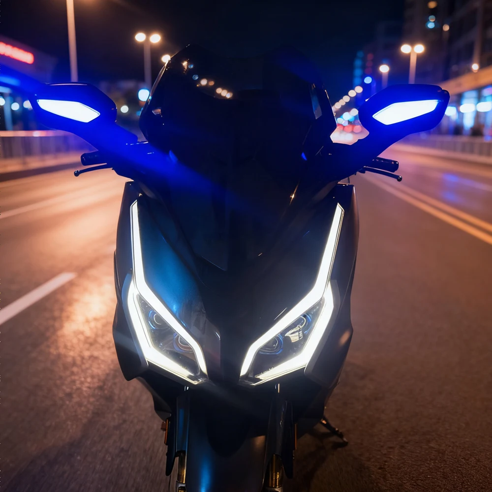 ل فورزا 350 2025 دراجة نارية LED مرآة ضوء LED صالح Forza350 الجانب الأمامي بدوره إشارة المتعري مؤشر إكسسوارات مضيئة 2021-