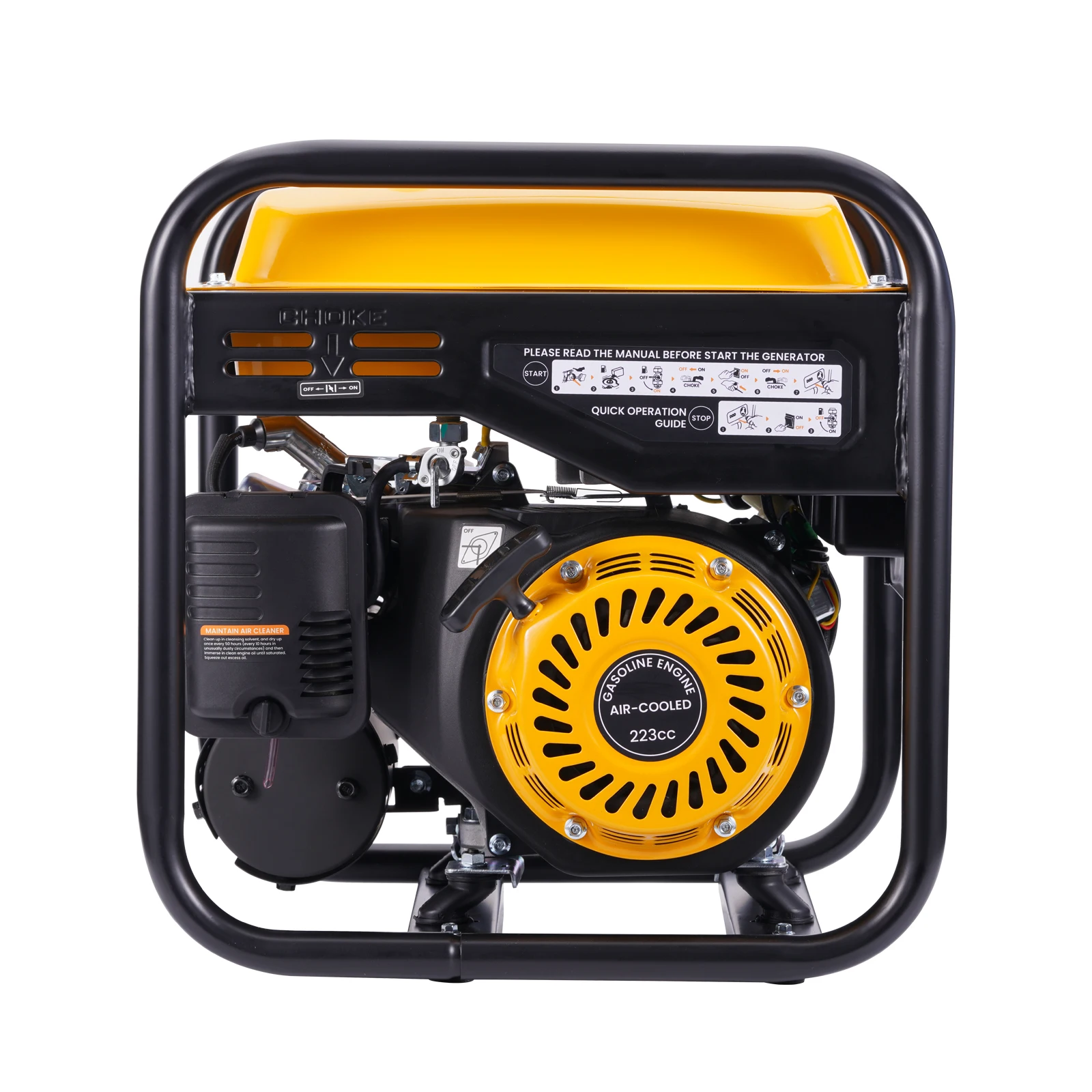 3500 W Wechselrichter Benzin tragbarer 26 kg Notgenerator Digitalmessgerät für Wohnmobile