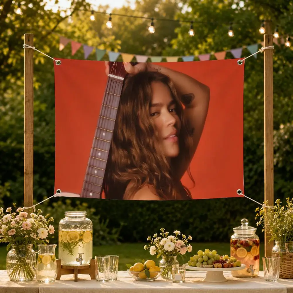 Singer K-KAROL G Flags Decorative Flag Banner for Garden Yard Lawn Outdoor Home Party Wall Decor