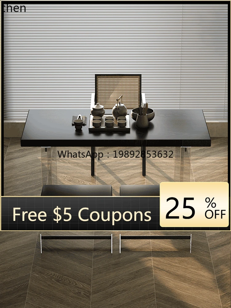 

W1 acrylic balcony tea table and chair combination small apartment solid wood tea table post-modern coffee table