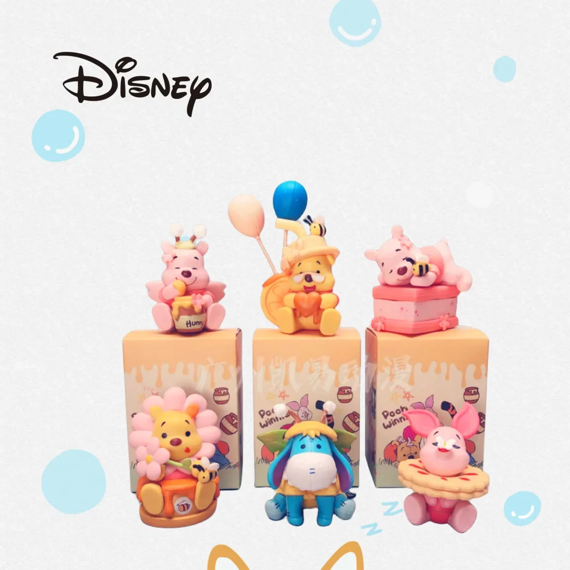 

6pcs Disney Winnie The Pooh Doll Model Eeyore Action Anime Figures Piglet Model Cartoon Toys Desktop Car Room Ornaments Gifts