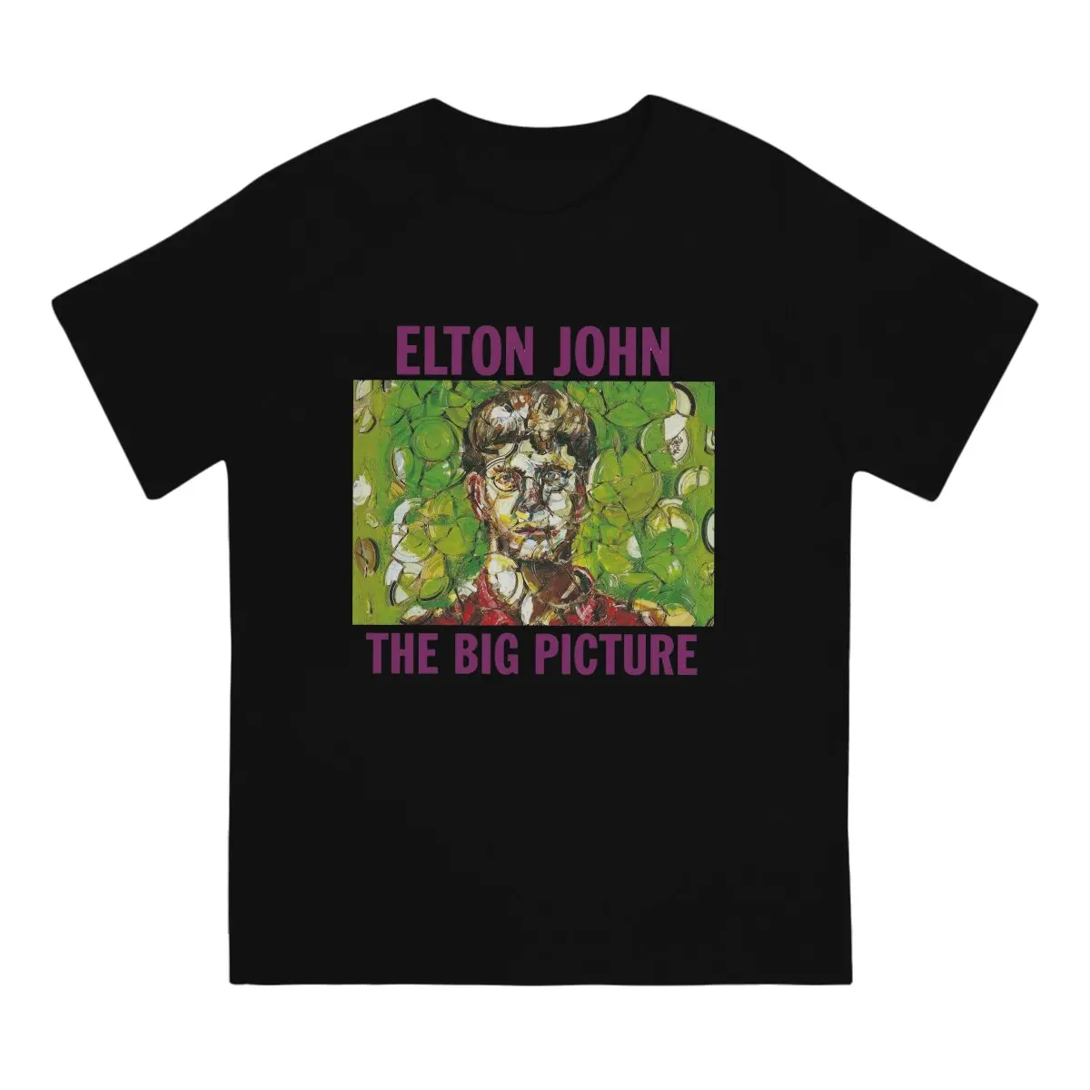 The Big Picture Music Men TShirt E-Elton John Singer Crewneck Tops Fabric T Shirt Humor Top Quality Gift Idea