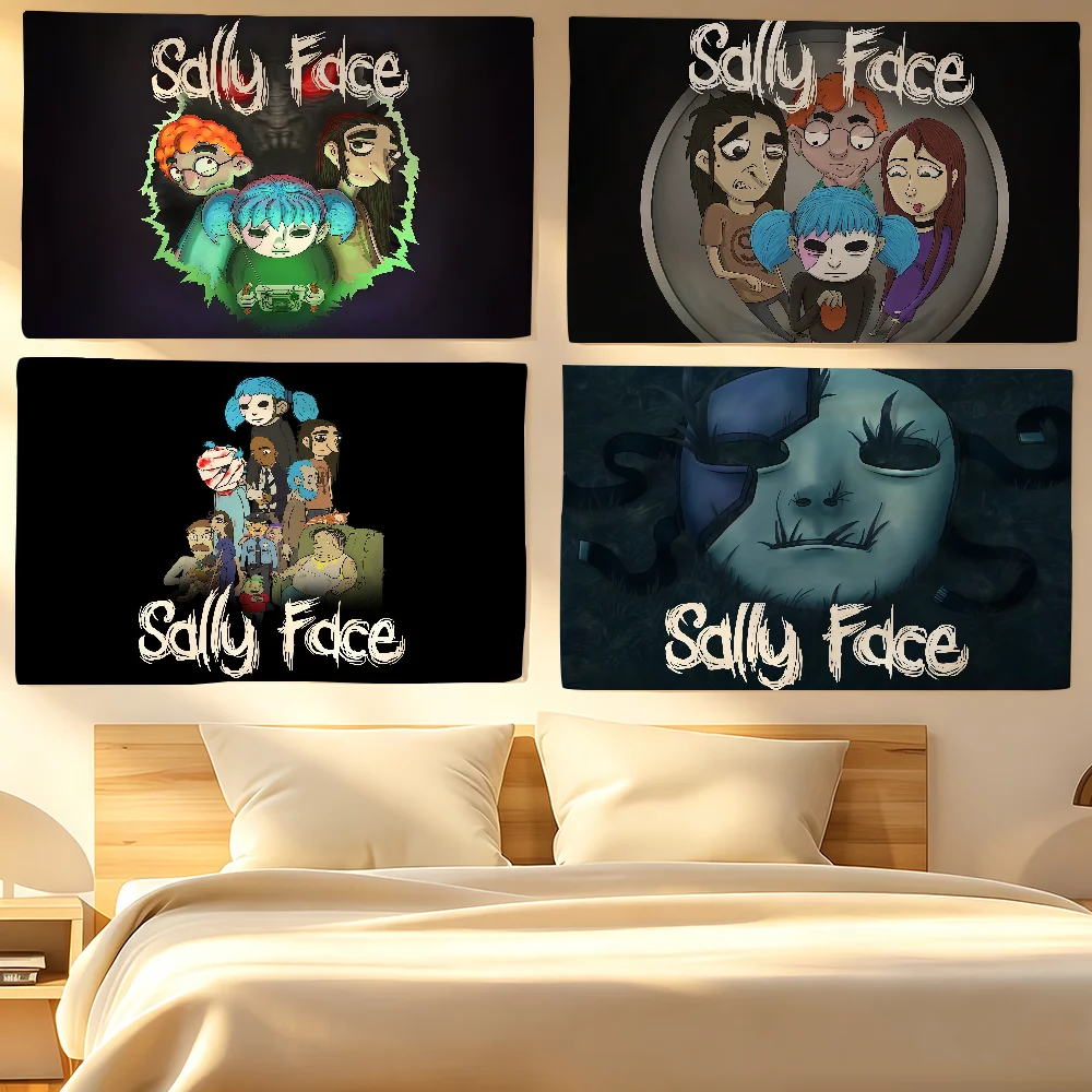 Video game S-Sally F-Face flag For Living Room Home Dorm Decor Wall Outdoor Camping Party Banner Gifts