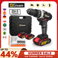21V Cordless Impact Drill Electric Screwdriver Electric Hammer Drill Mini Wireless Hand Drill Lithium-Ion Battery Power Tools