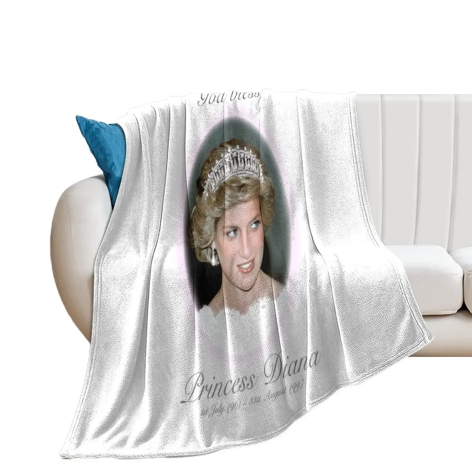 

God Bless Princess Diana - Remembrance Throw Blanket Kid'S Sofa Personalized Gift Blankets