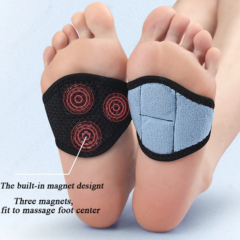 VTHRA Magnetic Flat Feet Correctors Orthopedic Foot Arch Support Cushions Insoles Plantar Fasciitis Support Bandages Unisex Pads