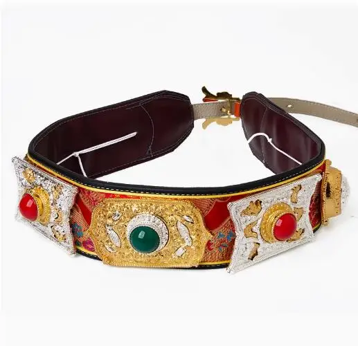 

Chinese Tibetan Belt Men Folk Waistbrand 7.5 *120cm
