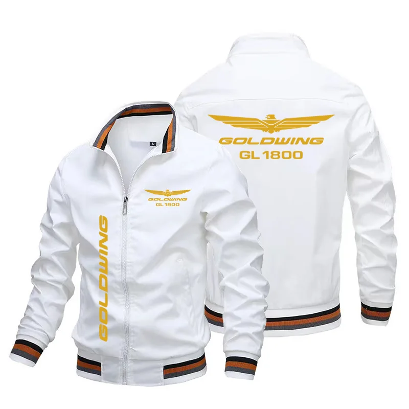 New GOLDWING GL1800 Men's Motorcycle Jacket Motorcycle Logo Men's Casual Trendy Fashion Sports Jacket