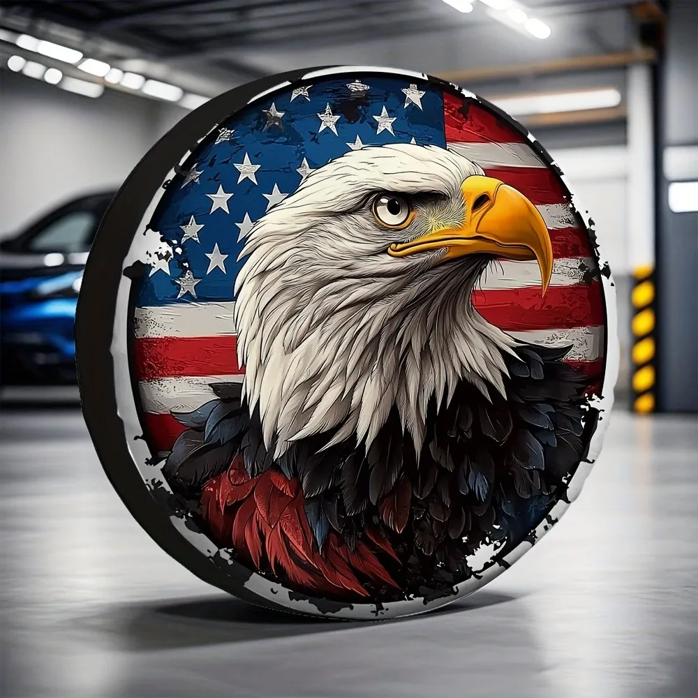 

Чехол для запасного колеса American Eagle Flag из прочного полиэстера, всепогодный, для внедорожников