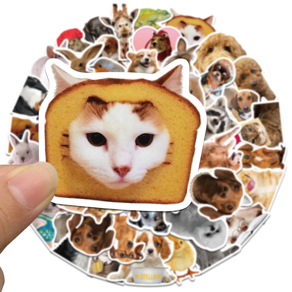 10/30/50Pcs Funny Animal Waterproof Graffiti Sticker Aesthetic Decorative Luggage Laptop Cup Phone Diary Scrapbook Kids Stickers